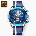 OLEVS 9902 Watches Men Top Brand Big Dial Military Army Sports Casual Waterproof Wristwatch Male Quartz Date Chronograph Watches